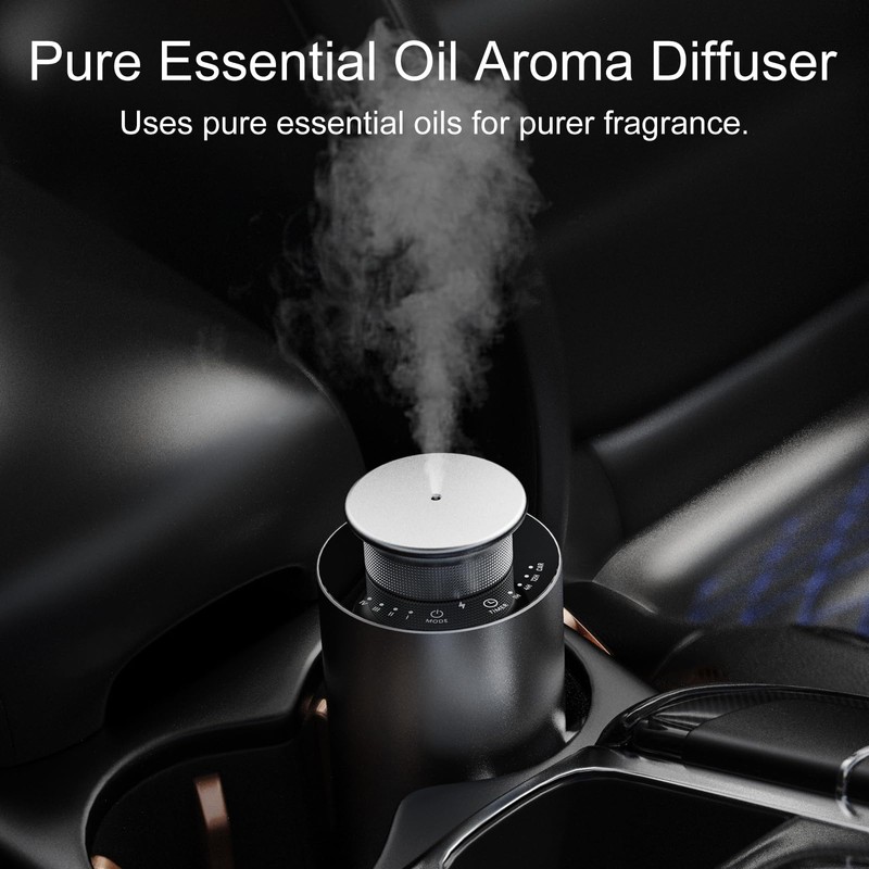 Waterless Essential Oil Diffuser for Car & Home,Rechargeable Hotel Scent