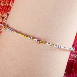 Blessed Beyond Measure Morse Code Bracelets for Women, Beaded Bracelets 925 Sterling Silver Bracelets for Women, Long Distance Touch Bracelets Best Friend Bracelet, Blessed Gifts for Women by ALiLuYa