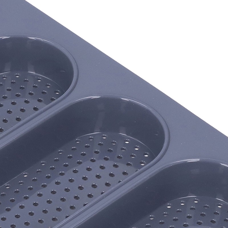 Baguette Mold 4 Grooves Silicone Soft Smooth Surface Bread Mould