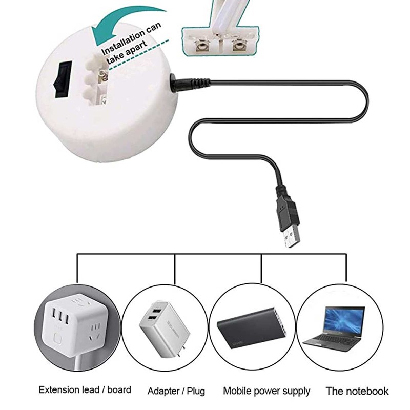 72LEDs Light Tree Shape USB Or Battery Powered Golden FivePointed