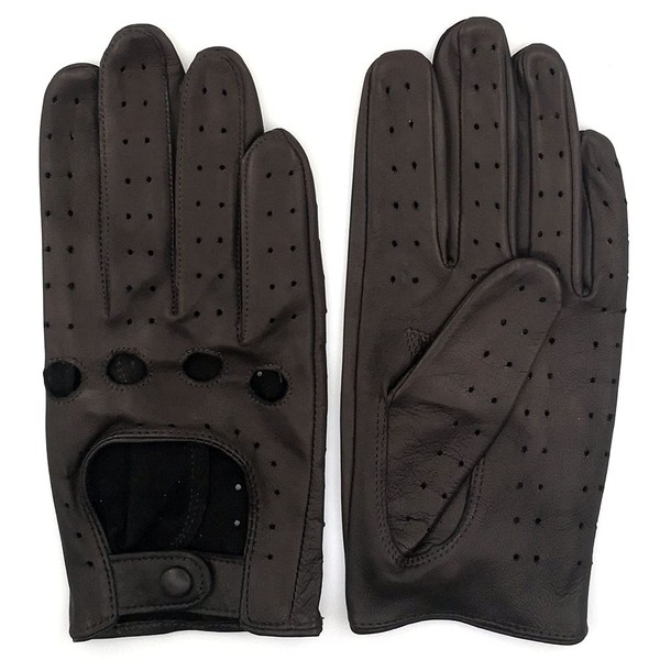 ZLUXURQ Women's Retro Soft Thin Excellent Lambskin Leather Quality Touchscreen