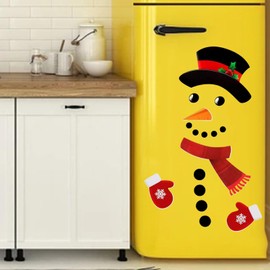 Aliji Christmas Magnets for Fridge, Snowman Refrigerator Magnets Christmas Party Home Decorations Christmas Magnets for Garage Door(Snowman)