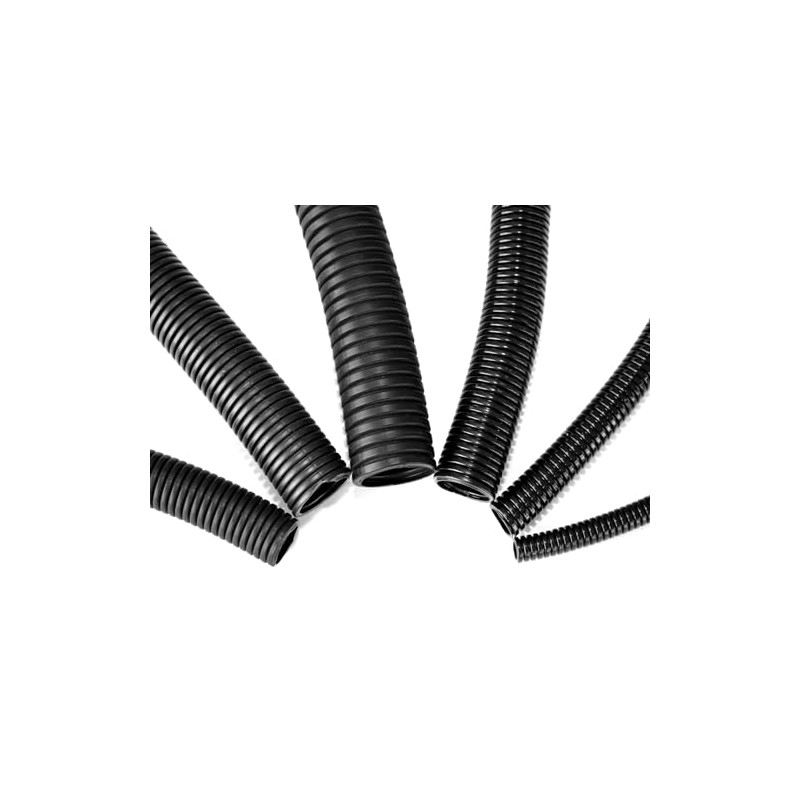 Electriduct 1.25" Flame Retardant Non-Slit Wire Loom Tubing Polypropylene Corrugated