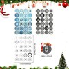 Advent Calendar Stickers Numbers, 3 x Advent Calendar Stickers 1-24,
