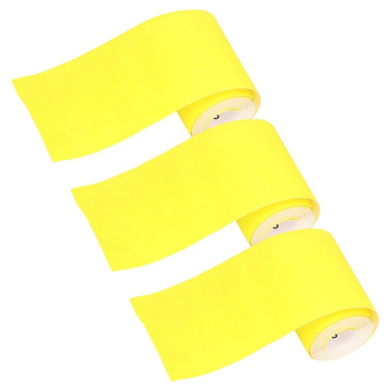 3 Rolls Sandpaper Roll 120 Grit Abrasive Sheet Polishing Grinding