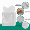 Aosric White Gift Bags with Tissue Paper, 6 Pack, 4x2.8x4.5