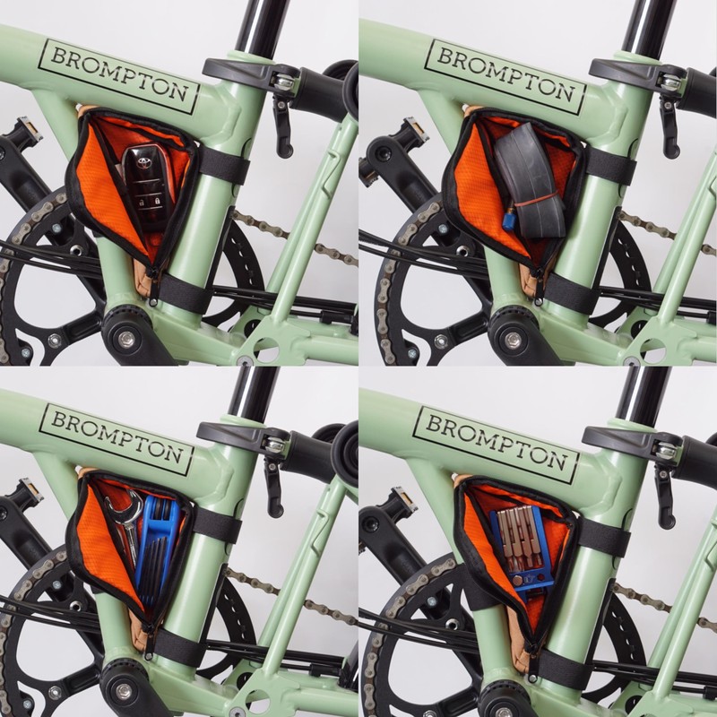 Vincita Boomerang Bag - Frame Bag for Brompton Bike -