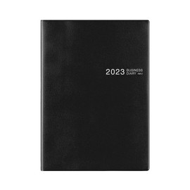 Midori Business Diary Notebook, 2023, A5, Monthly AM-2, 27893006 (Begins December 2022), Black (Book-shaped)