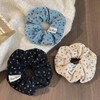 Qiwenr Pack of 3 Corduroy Hair Bobbles Scrunchies for Women