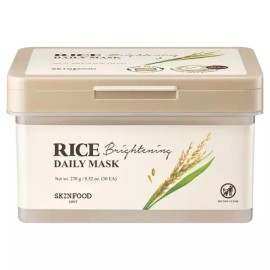 Skinfood 스킨푸드 라이스 브라이트닝 데일리 마스크, 1개, 30개입 Skin Food Rice Brightening Daily Mask, 1 piece, 30 pieces [30 pieces x 1 piece]