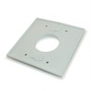 MyCableMart Wallplate: Double-Gang Pass-Thru Wallplate Split-Port
