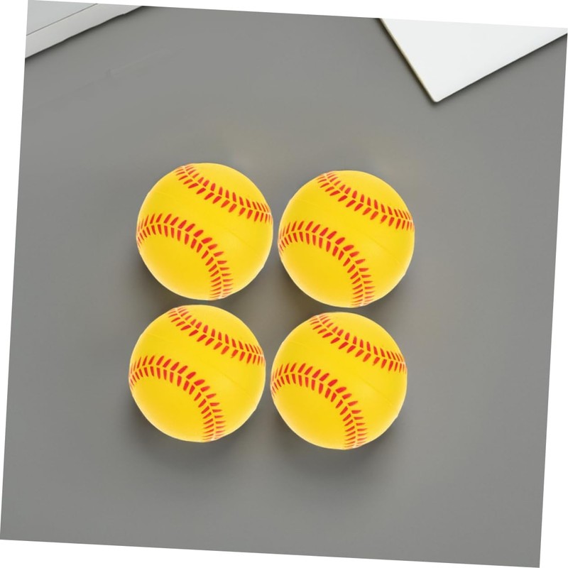Kisangel 4pcs Soft Foam Baseballs Safe PU Sponge Training Balls