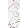 Dauco Unisex Glasses Silver and Black Retro Sixties Style Round