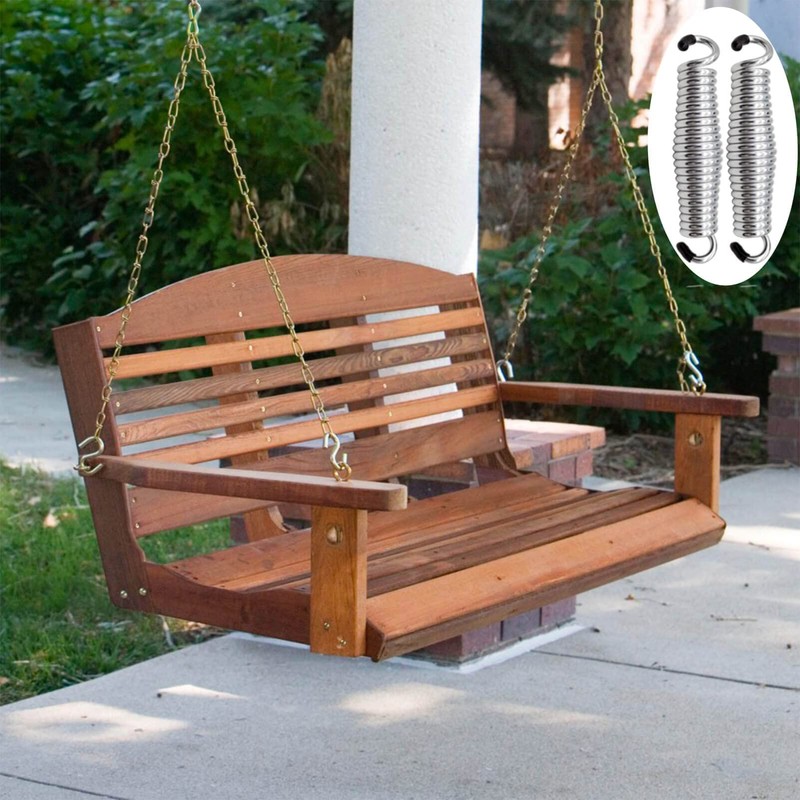 Porch Swing Springs Heavy Duty - 1500Lbs Silver Hammock Chair