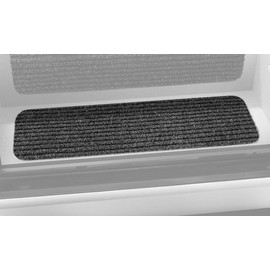 Prest-O-Fit 5-1090 Decorian Step Huggers For RV Landings Black Granite 8 In. x 23.5 In.