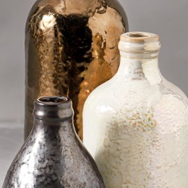 Ceramic Vase Set of 3 | Decorative Vases Home Decor | Flower Pampass Boho Modern Neutral Vase for Living Room, Table, Mantel, Entryway, Bookshelf, Kitchen, Bedroom, Bathroom - Multicolor