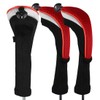 Andux Long Neck Golf Hybrid Club Head Covers with Dial