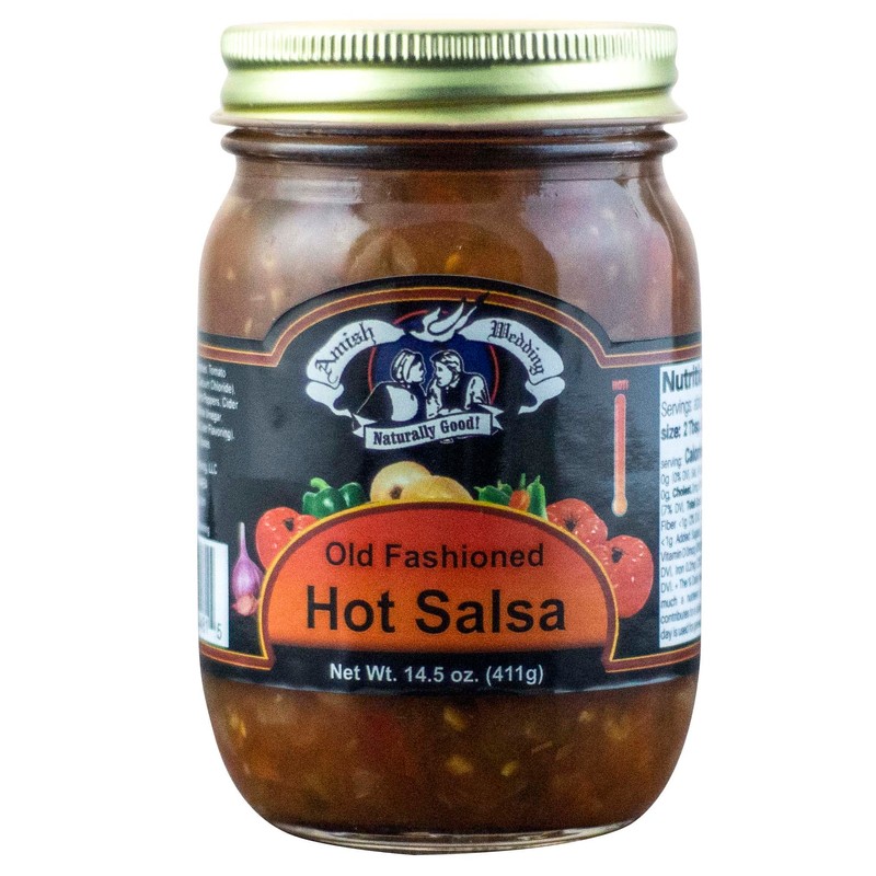 Amish Wedding Kettle Cooked Salsa, Thick and Chunky Pack of