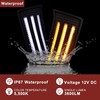 BINQIGOO Full LED Front Fog Light DRL Kit for Toyota