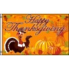 3x5 Ft Polyester HAPPY THANKSGIVING flag - TURKEY f