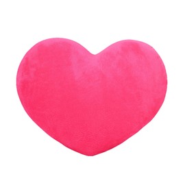 Fadcaer Pink Heart Decorative Pillow, Soft Heart Plush Cushion, Cute Heart Shaped Cushion for Sofa Bed Dining Gifts for Girls Valentine's Day Gift (Rose)