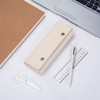 YONBEN Canvas Pencil Case Simple Multifunctional Clamshell Magnetic Buckle Stationery