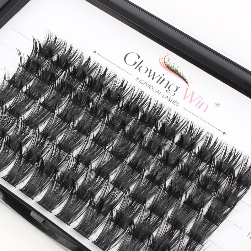 Glowingwin Individual Lashes Cluster Lashes Natural Look 10-16mm Mixed 72