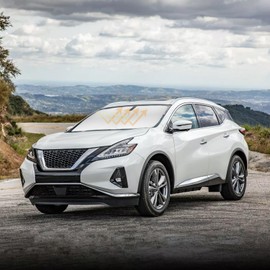 Sun Shade for Murano Windshield Sunshades for 2015-2023 2024 2025 Nissan Murano Accessories Windshield Cover 240T Material Foldable Front Window Shields Sun Visor Protect Car Blocks UV Rays