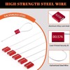 Tanstic 20Pcs Red Steel Security Seals with Aluminum Body, Security