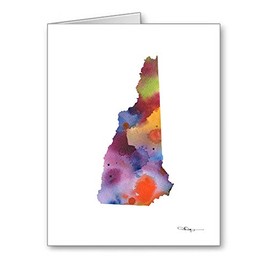 DJ Rogers Fine Art New Hampshire - Set of 10 State Note Cards With Envelopes