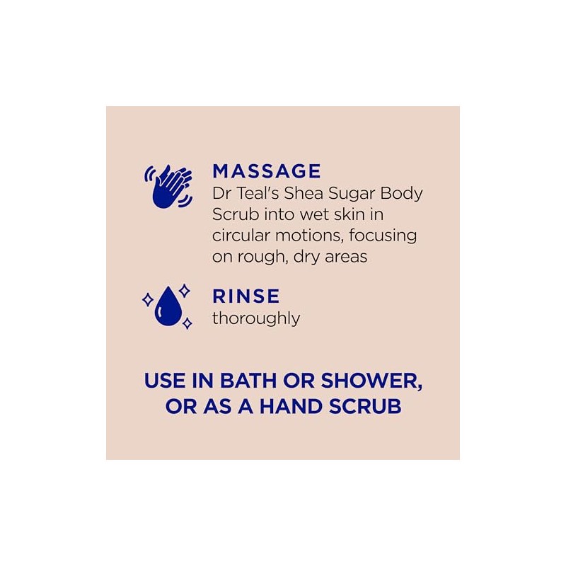 Dr Teals Scrub Exfoliante para la Piel con Manteca de