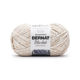 Bernat Blanket Speckle Cream Yarn - 2 Pack of 10.5oz/300g - Polyester - #6 Super Bulky - 220 Yards - Knitting & Crochet