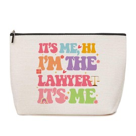 Law School Gifts Makeup Bag Cosmetic Bag Future Lawyer Travel Organizer Toiletry Bag Lawyer Gifts for Women Legal Practitioner Law Student Sisters Attorney Birthday Mother's Day Anniversary Graduation