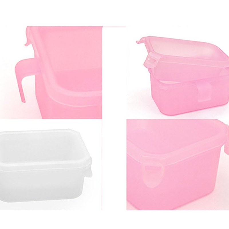 2PCS Plastic Nail Soaking Bowl Nail Soaker Box Nail Polish