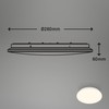 BRILONER LED Ceiling Light with Motion Sensor, Warm White Light,