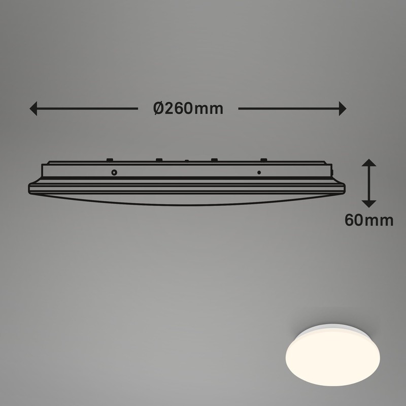 BRILONER LED Ceiling Light with Motion Sensor, Warm White Light,