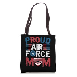 Proud Air Force Mom Flag Mom Air Force Clothing For Women Tote Bag
