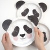 Cheerland Panda Party Plates Disposable Paper Plates Cute Face Shaped