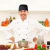 Beavorty Chef Hat Cooking Hats 3Pcs Elastic Back Skull Cap