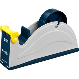 T.R.U. TTR1 Blue/Grey Premium Steel Desk Top Dispenser: 1 in. Wide (3 in. core)