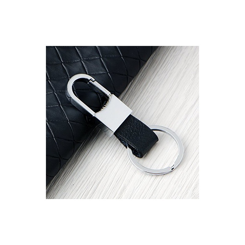 MYLB Clip on Belt Loops Pants Buckle Keyring Leather Keychains