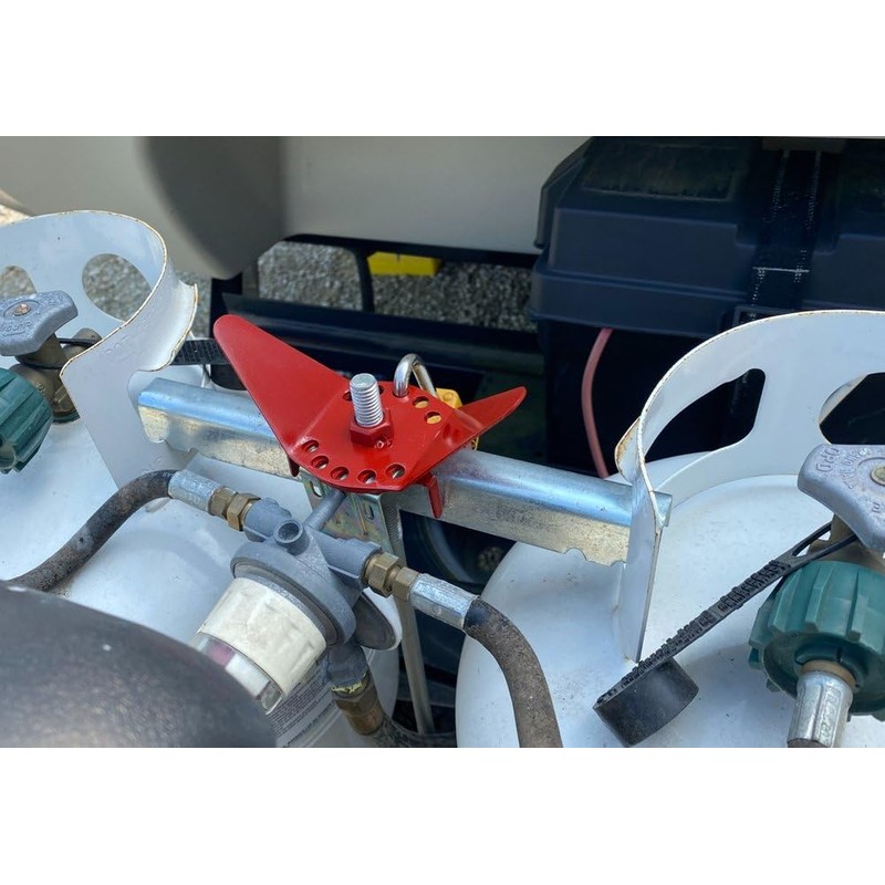 GR Innovations RV Propane Tank Locking Device | Dual Propane