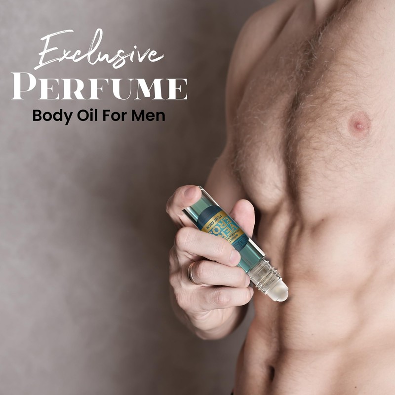 Very Eros Men Cologne Body Oil, Travel Size - Long