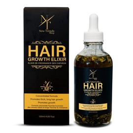 Organic Hair Oil Blend Featuring Rosemary, Almond, Olive, Coconut, Ginger, Jojoba, Argan, Amla, Castor, and More
