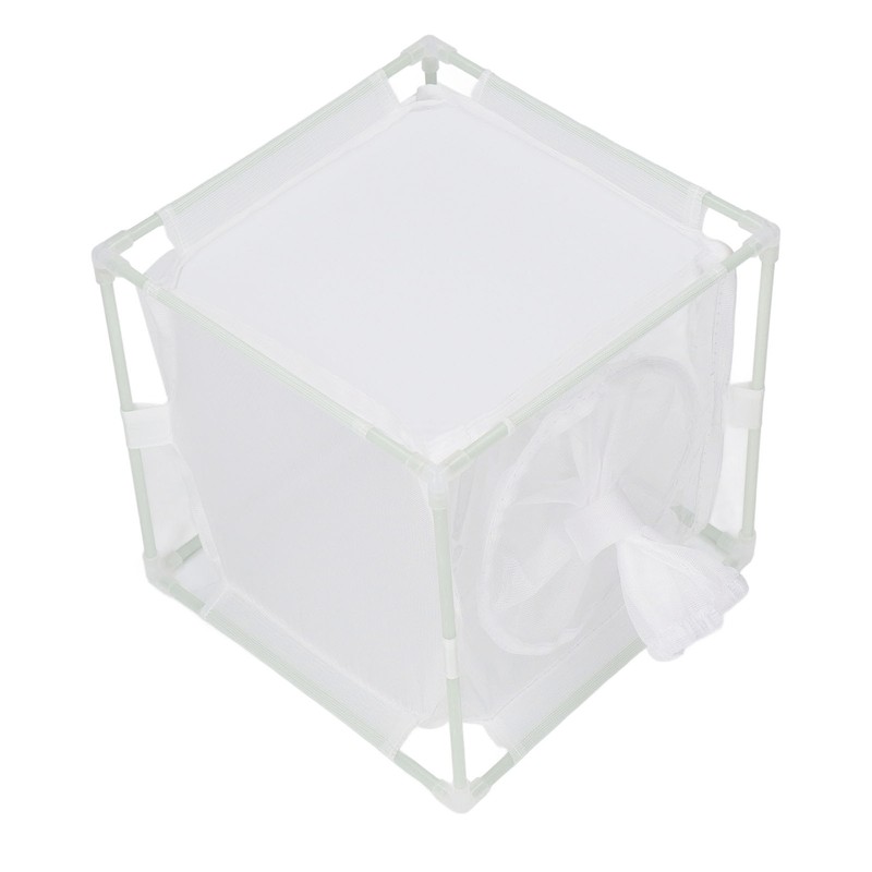 Insect Observation Cage PVC Mesh White Reusable Butterfly Habitat Breeding