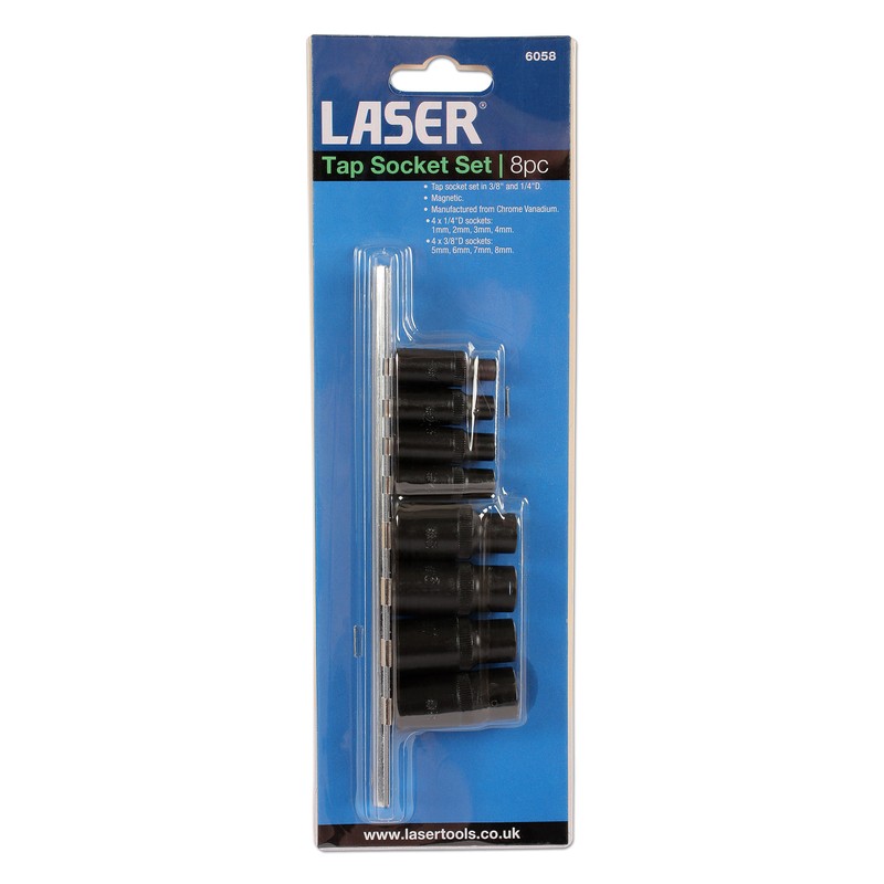Laser 6058 Tap Socket, Set of 8