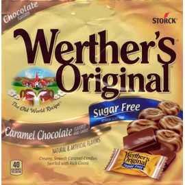 Bulk Werthers Original Hard Candy | Bulk Candy Individually wrapped | Werthers Caramel Candy | 1 lb Individual Flavor Bag | Includes Aromatik Mint Card (Sugar Free Caramel Chocolate)
