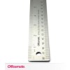 Officemate Classic Stainless Steel Metal Ruler 15" Metric Silver 66612