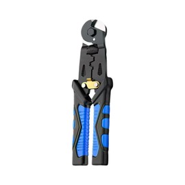 ワイヤーカッター ケーブルカッター 自転車ワイヤー調整用 高硬度クロムバナジウム鋼製 耐腐蝕加工 省力設計 最大開口8.5mm（ブルー）