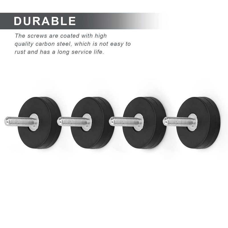 LNSYSNS Neodymium Magnets Rubberised 22 mm, Pack of 4 Rubber